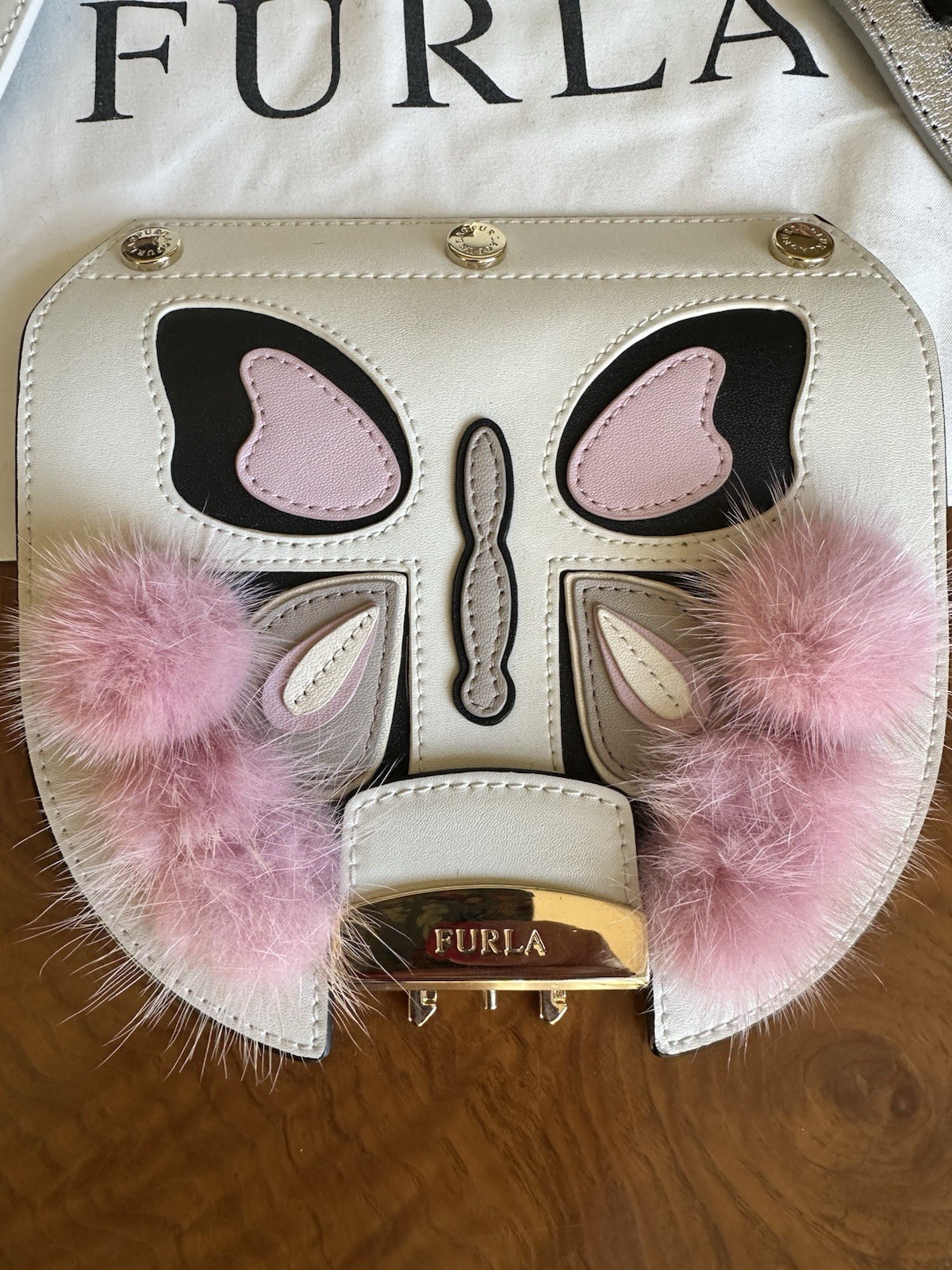 Furla Metropolis Crossbody Leather Bag With 3 Interchangeable Covers