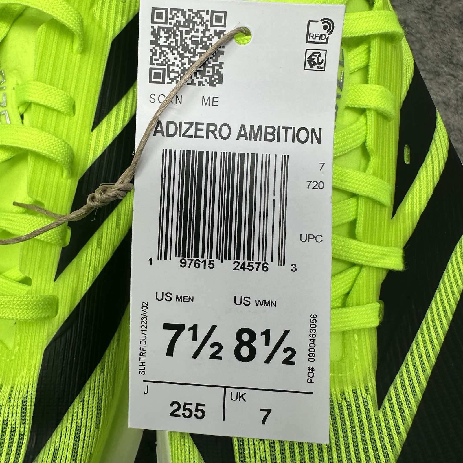 Adidas Adizero Ambition Track & Field Shoes Mens Sz 7.5 Lucid Lemon Black IH5798