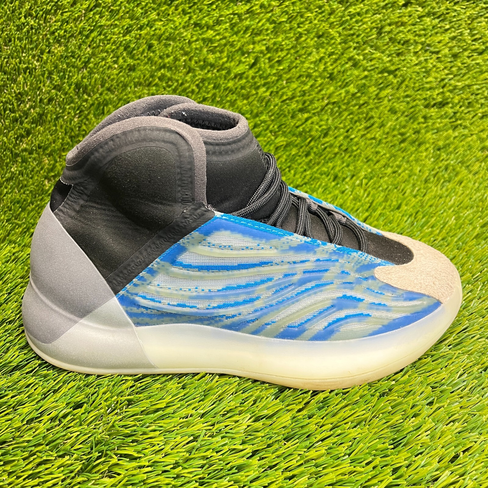Adidas Yeezy Quantum Mens Size 7 Frozen Blue Black Basketball Shoes Sneakers