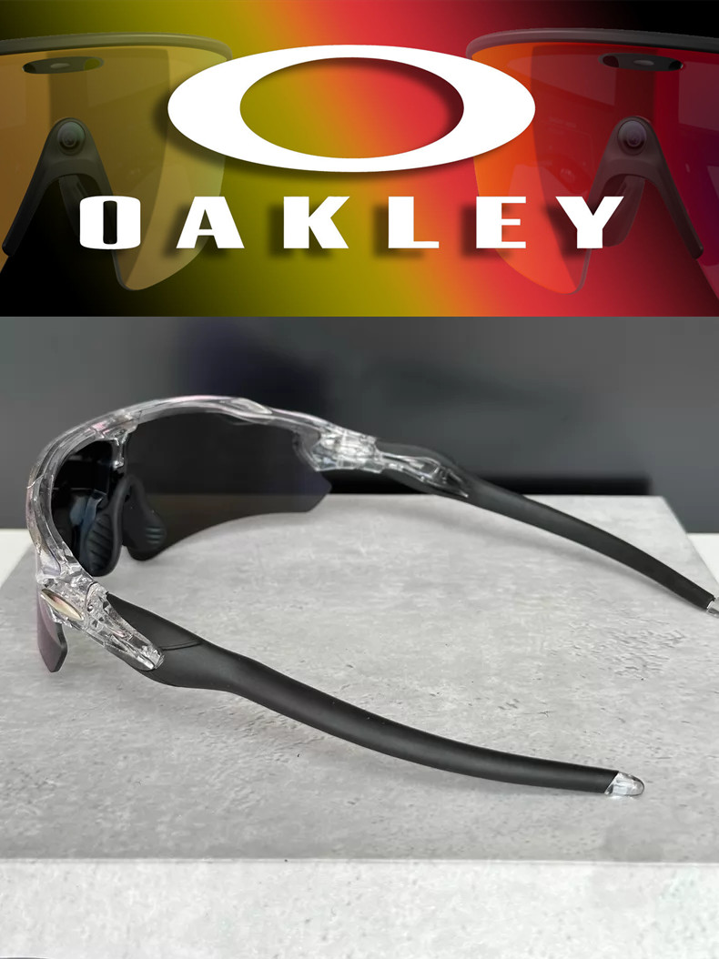Oakley Radar Ev Path Sport Sunglasses OO9208 Clear Frame Blue Lenses