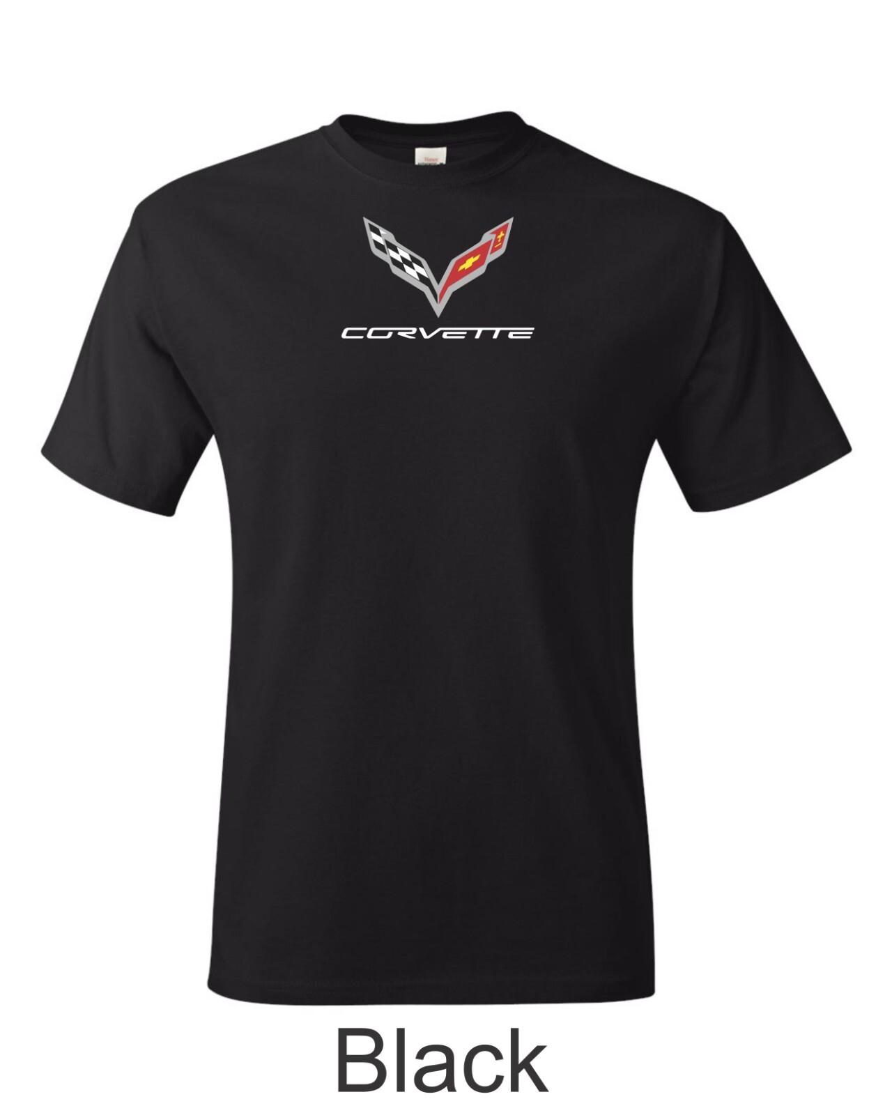 Corvette C7 Color Emblem Printed on Men’s Shirt. FREE SHIPPING !!!