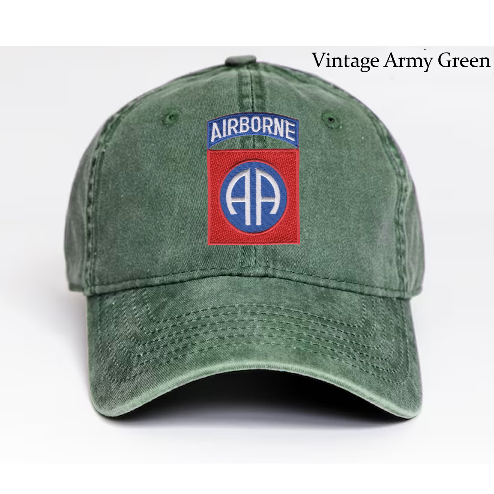 Embroidered Hat 82nd Airborne Division, Veteran Cap, Trucker Hat, Baseball Cap