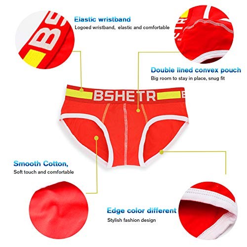 Men’s Underwear Briefs 5-Pack Cotton Low Rise Multi Color Medium Multi(5-pack)