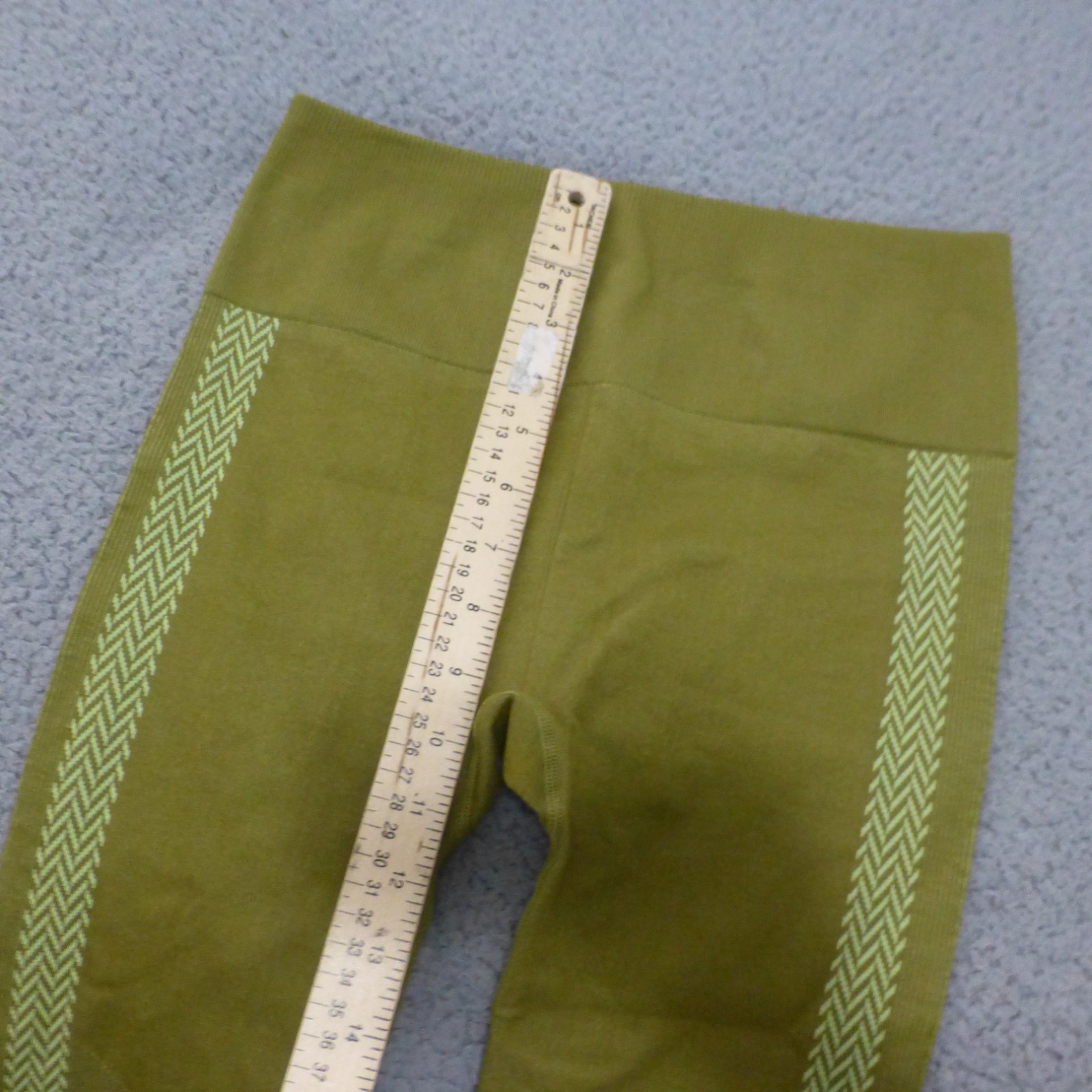 Fabletics Leggings Womens Medium Full Length Green Pull On Compression