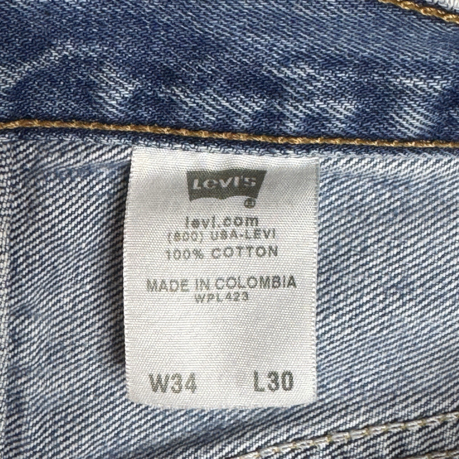 Levi’s 501’s 34×30 Made In Colombia Mid-2000’s