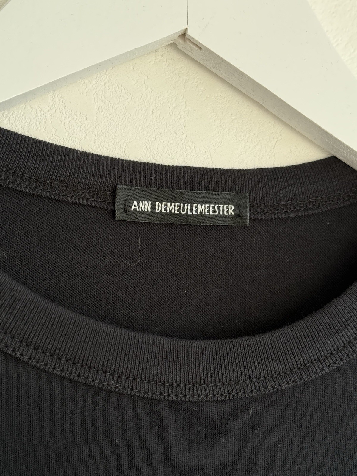Ann Demeulemeester Black Dieter October’s Portrait Oversized Emil T-shirt