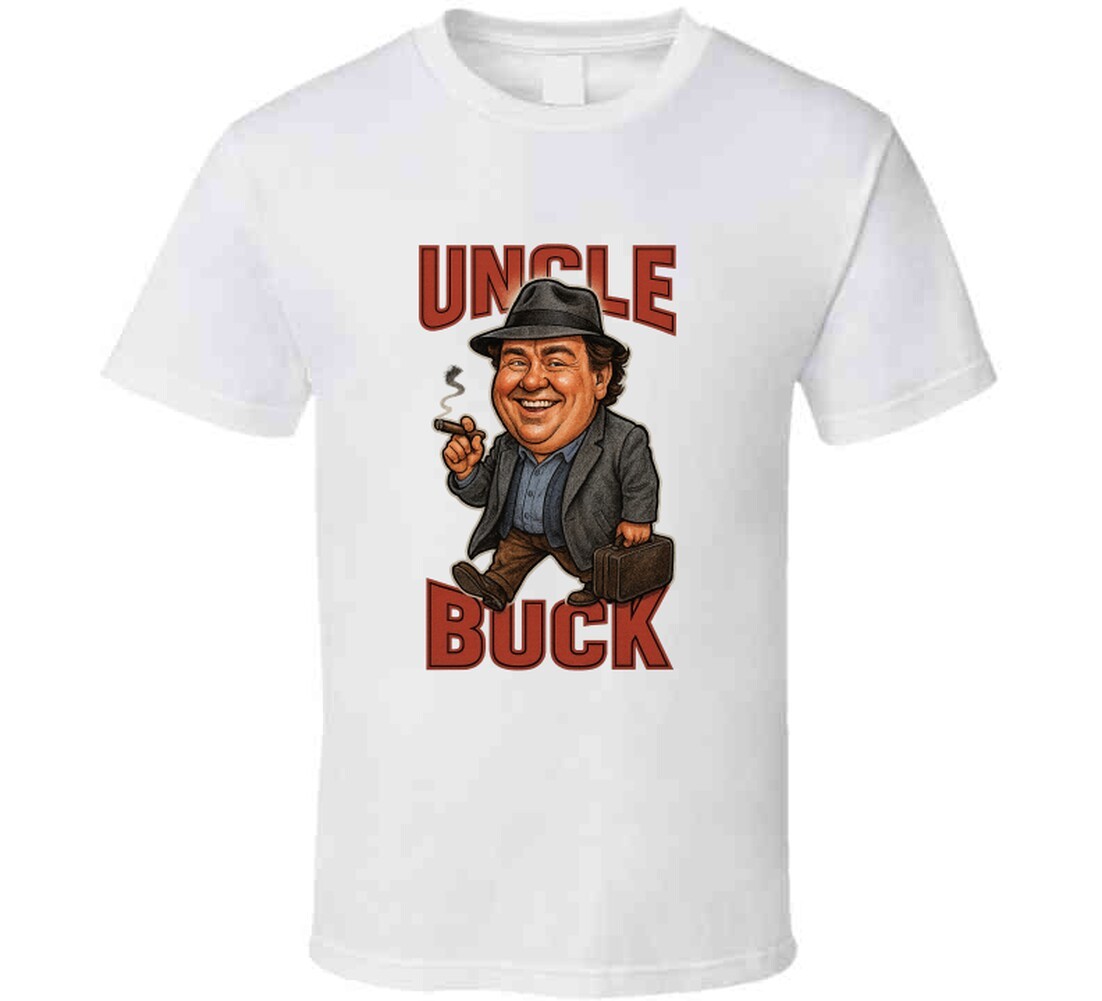 Uncle Buck John Candy 80’s Movie Retro Movie Caricature T Shirt