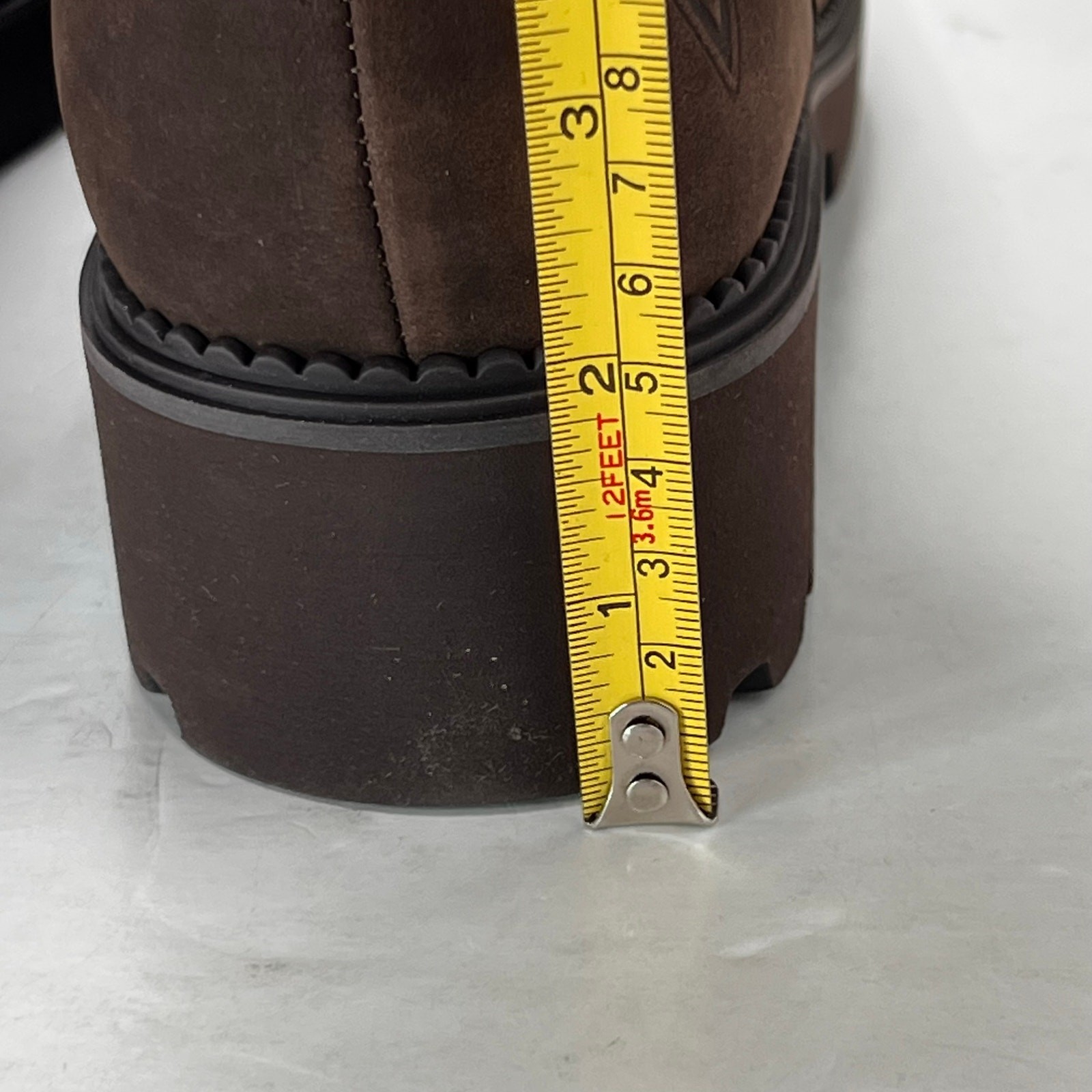 Vionic Fallbrook High Shaft Leather Boots Brown Women’s 9.5 Wide Tried On