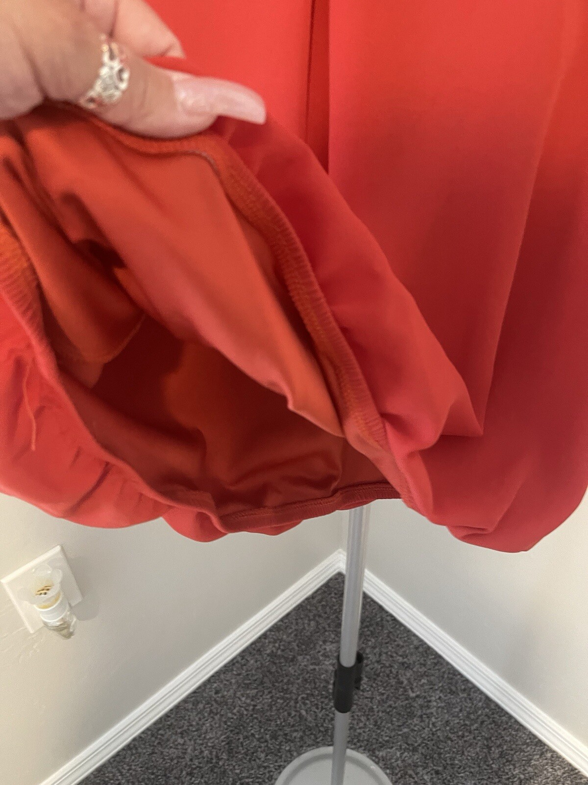 Alyx Women’s Top Sz M Orange Split Sleeve Elastic Waist