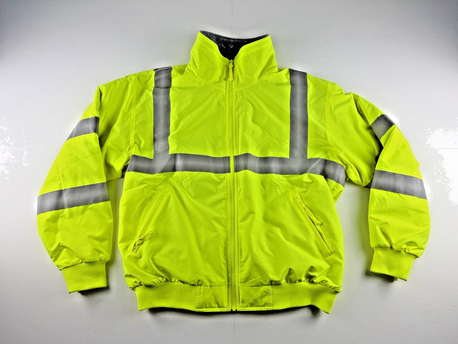 Port Authority SRJ754 Hi Vis Safety Jacket XL Yellow Reflective Insulated Coat