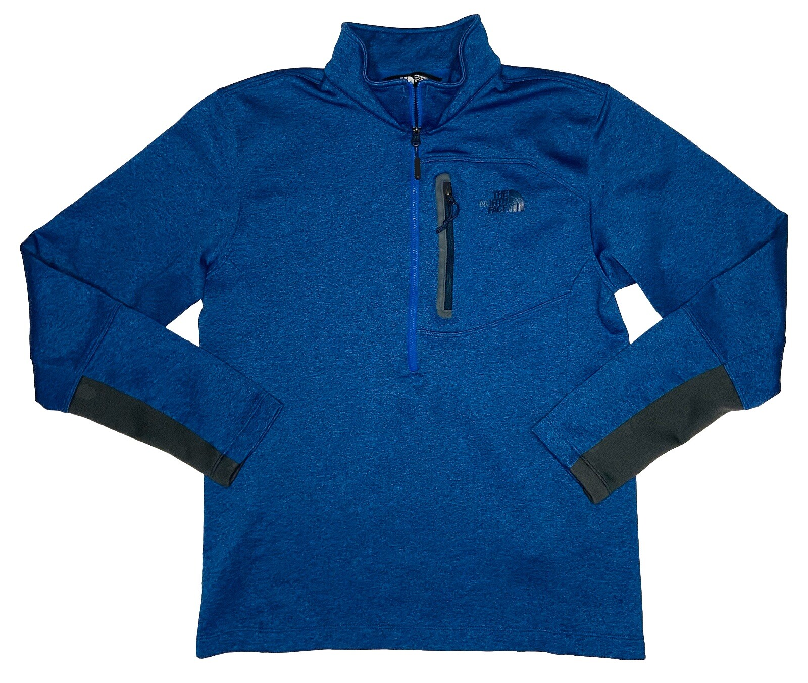 The North Face Men’s Blue Half-Zip Mock Neck Sweater; M