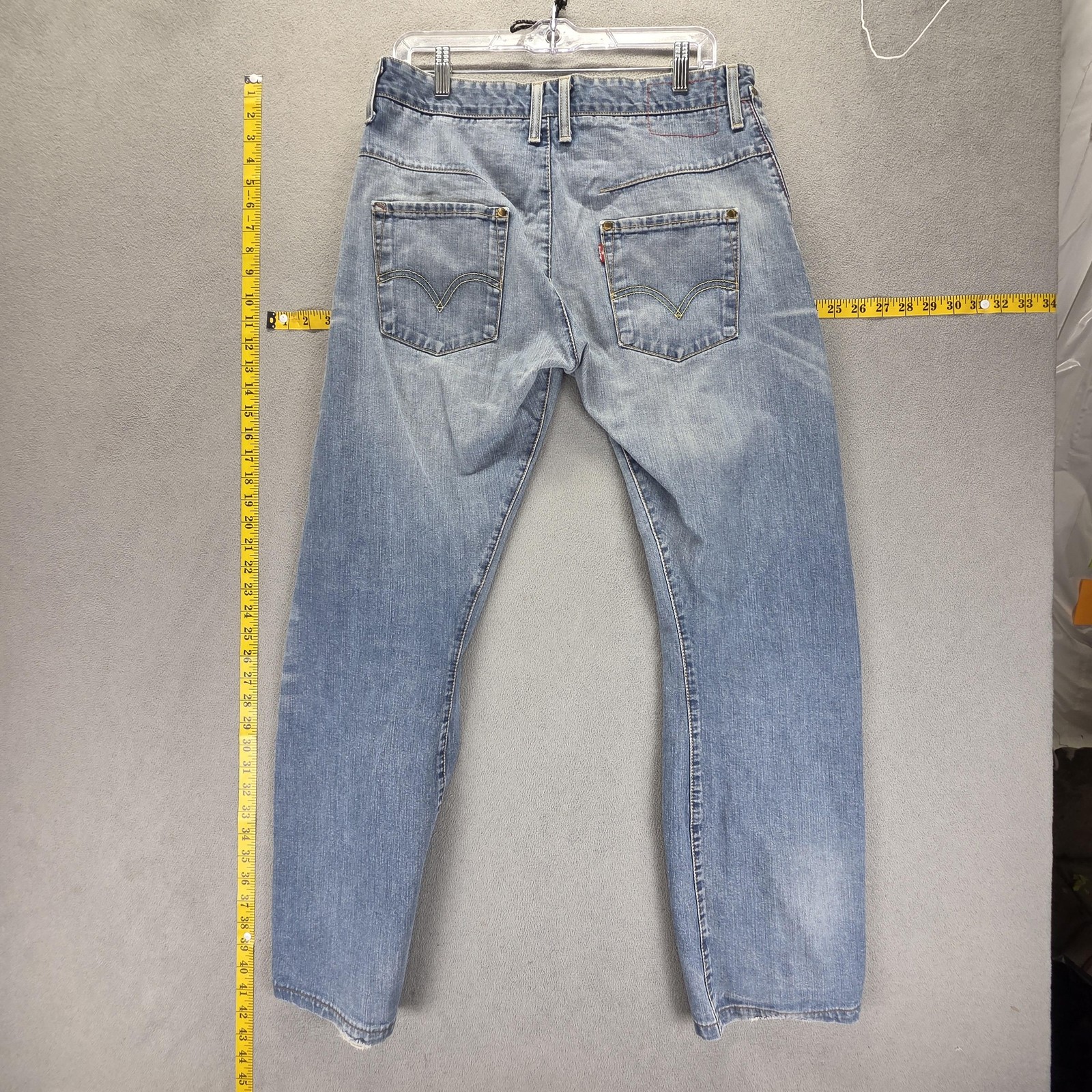 Vintage Levis Engineered Jeans Mens Blue Twisted Button Fly Fits 32×32