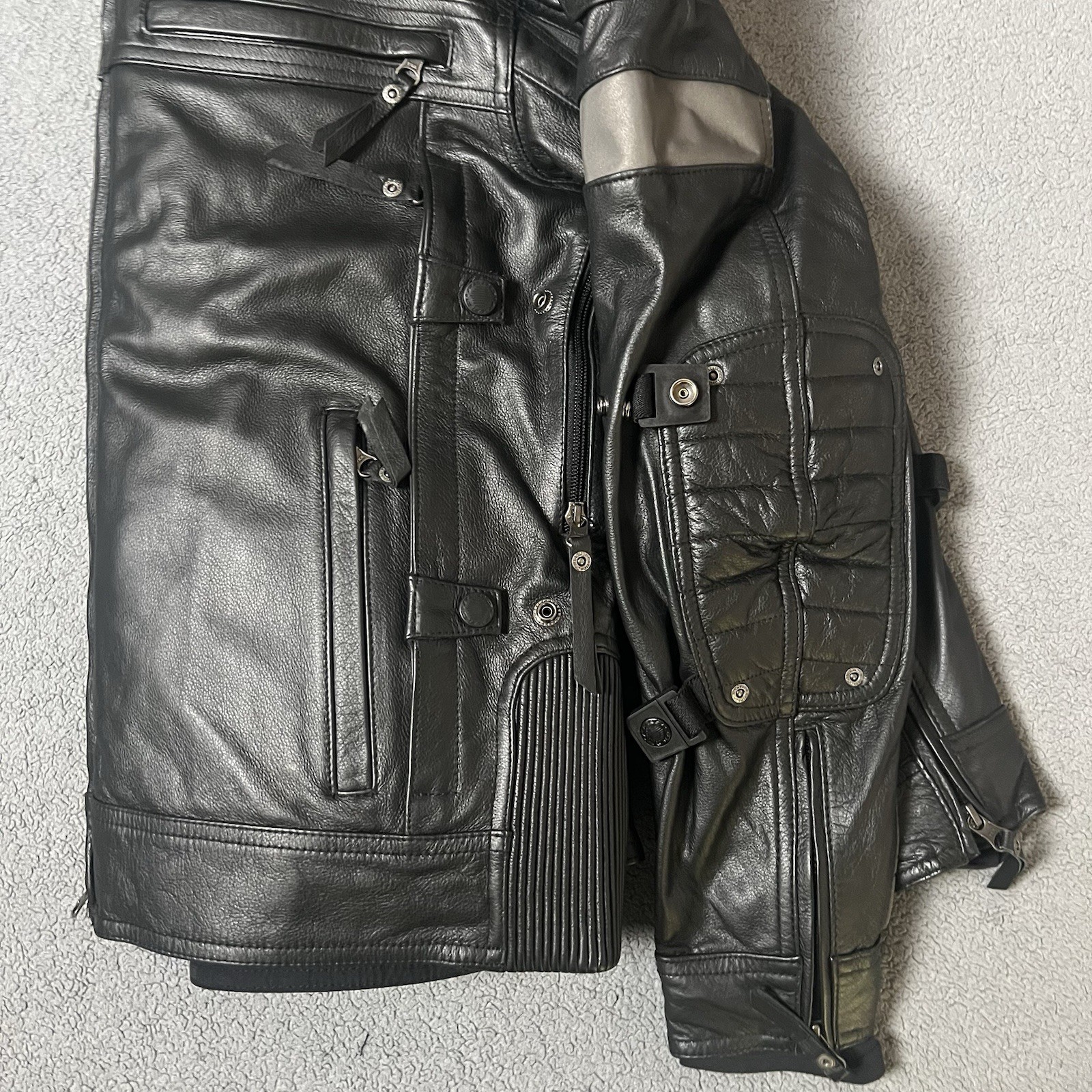 Harley Davidson jacket Med black leather FXRG waterproof switchback 98095-15VM