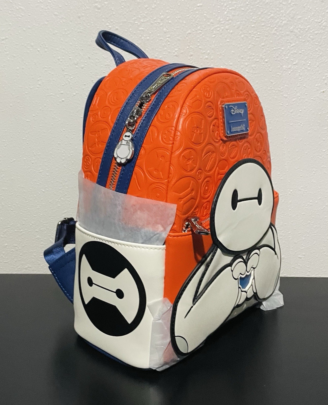 Loungefly Disney Big Hero 6 Baymax Lenticular Heart Hands Mini Backpack