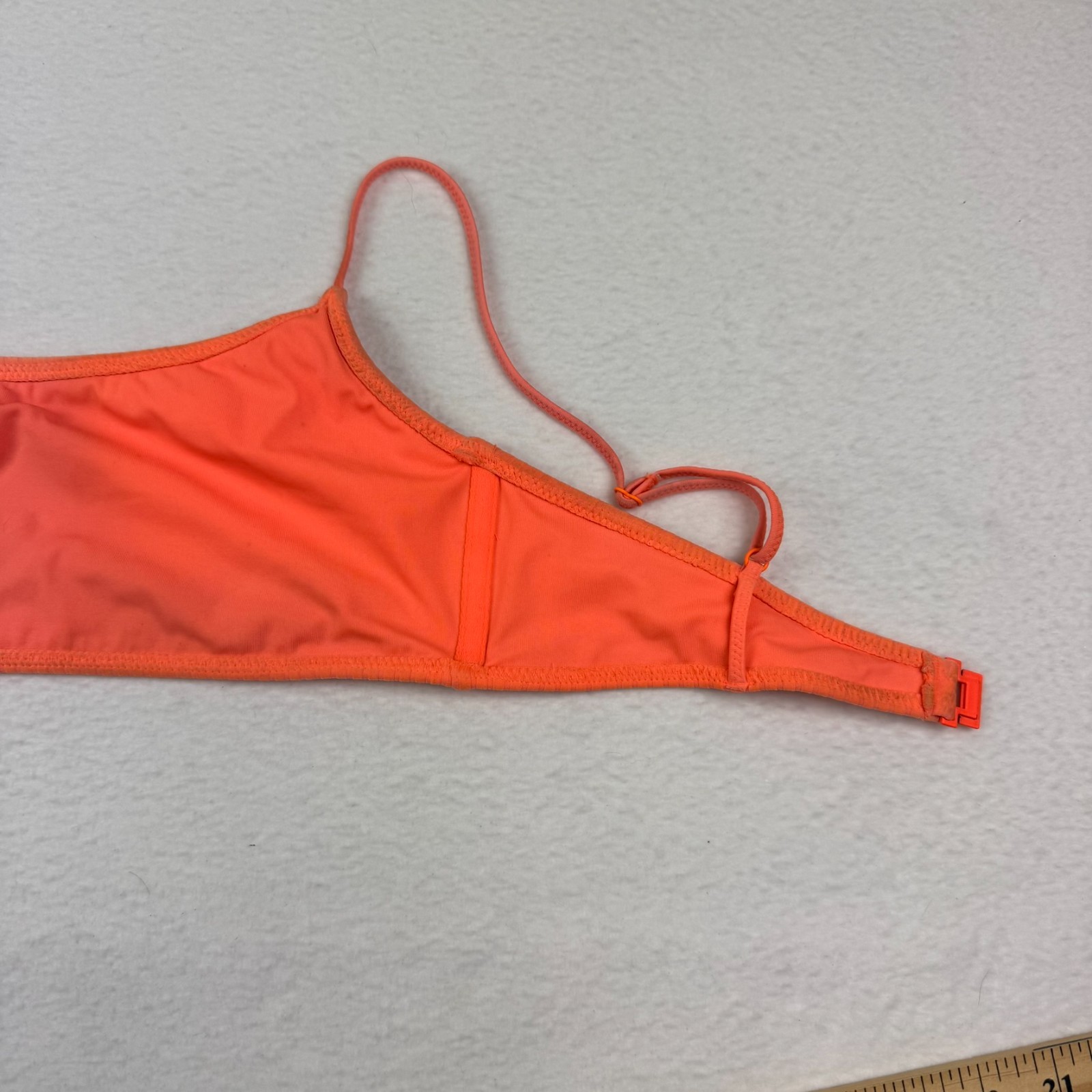 Triangl Bikini Top Women’s Size Medium Orange Adjustable Staps