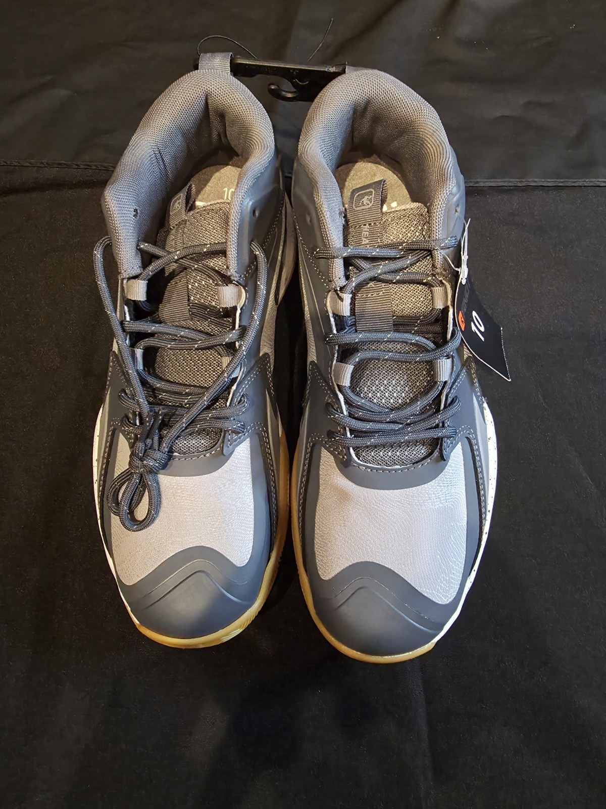 AND1 Men’s Mid Top Athletic Sneakers Lace Up Gray Colorblock MNA144GX014