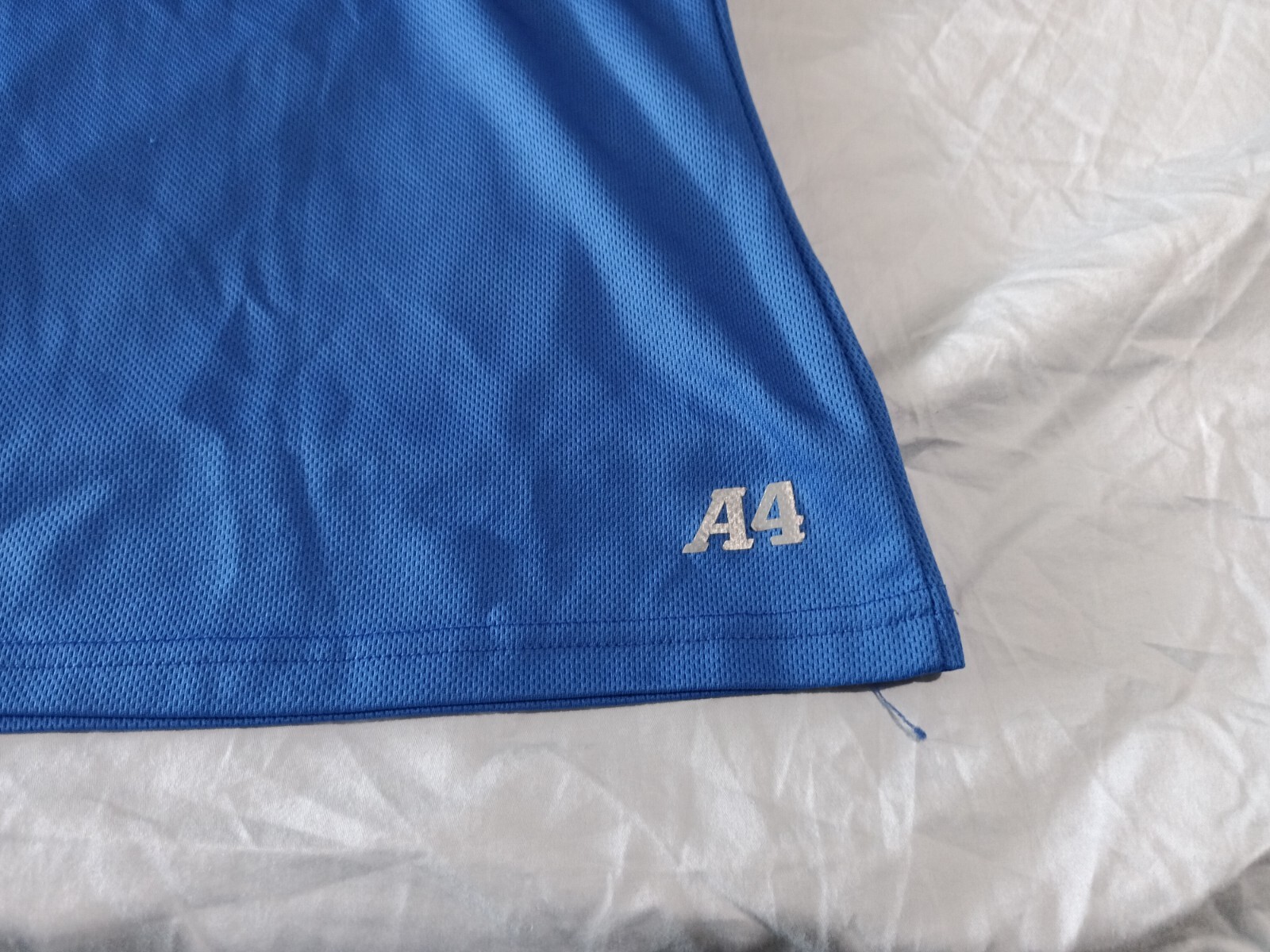 A4 Mens Short Sleeve Bird’s Eye Mesh Liga Soccer Polyester Jersey T-Shirt XL