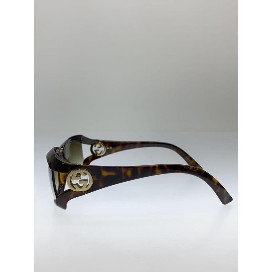 GUCCI GG2599 Women’s Brown Tortoise Rectangular Sunglasses Gray Lenses Auth