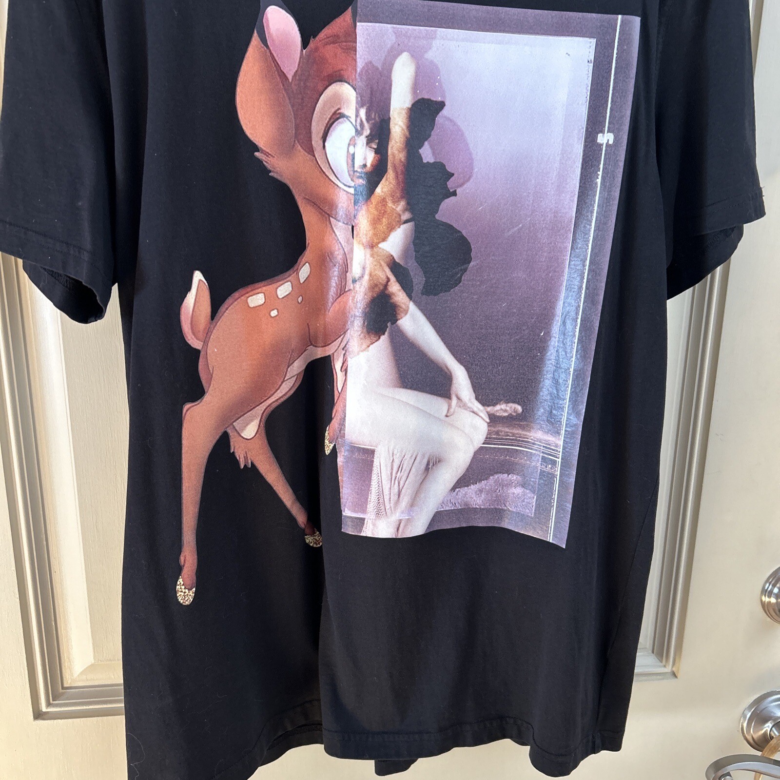 Authentic Givenchy BAMBI x Disney Black T Shirt Adult XL