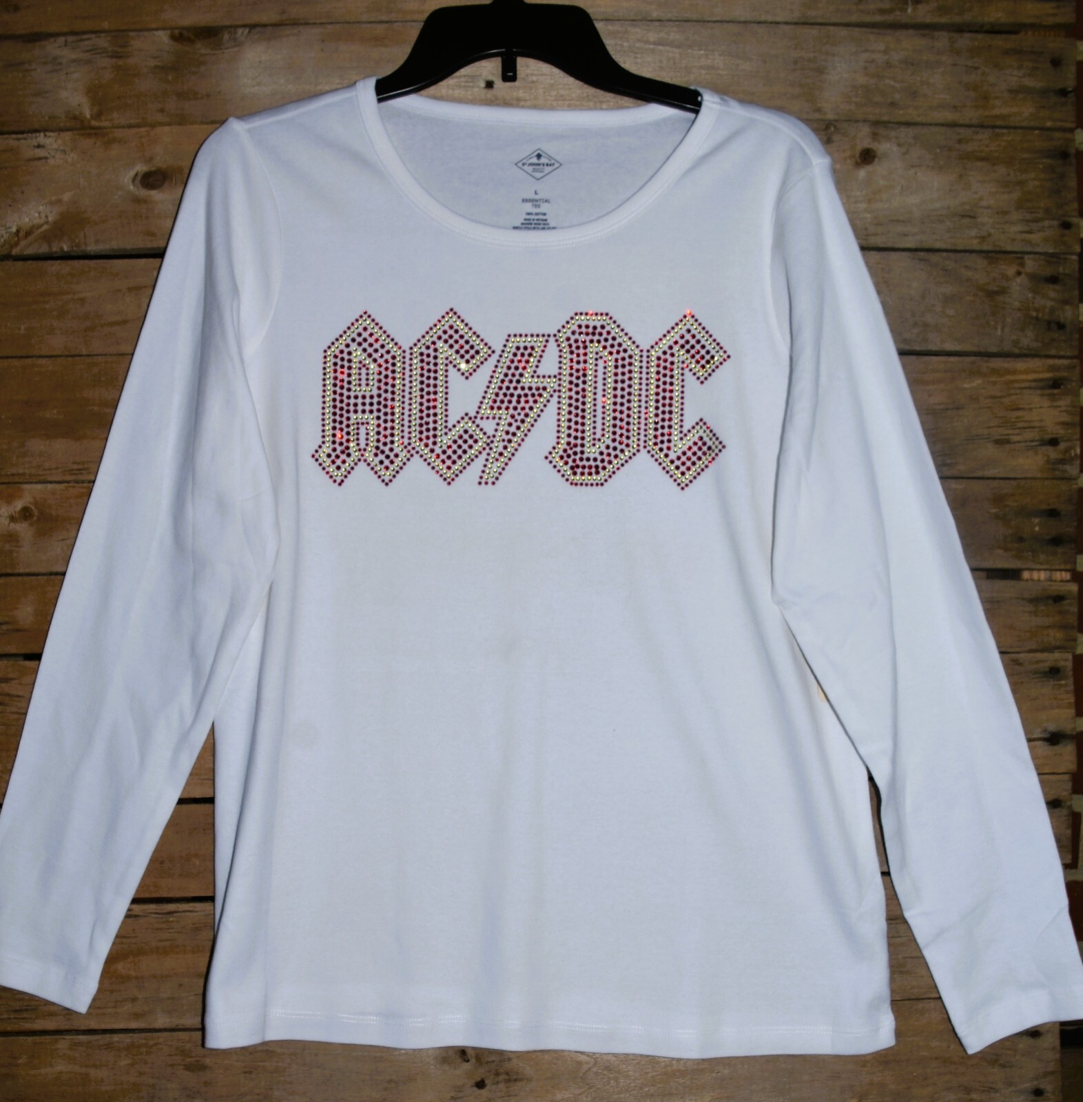 AC/DC rhinestone bling shirt or tank XS S M L XL XXL 1X 2X 3X 4X 5X