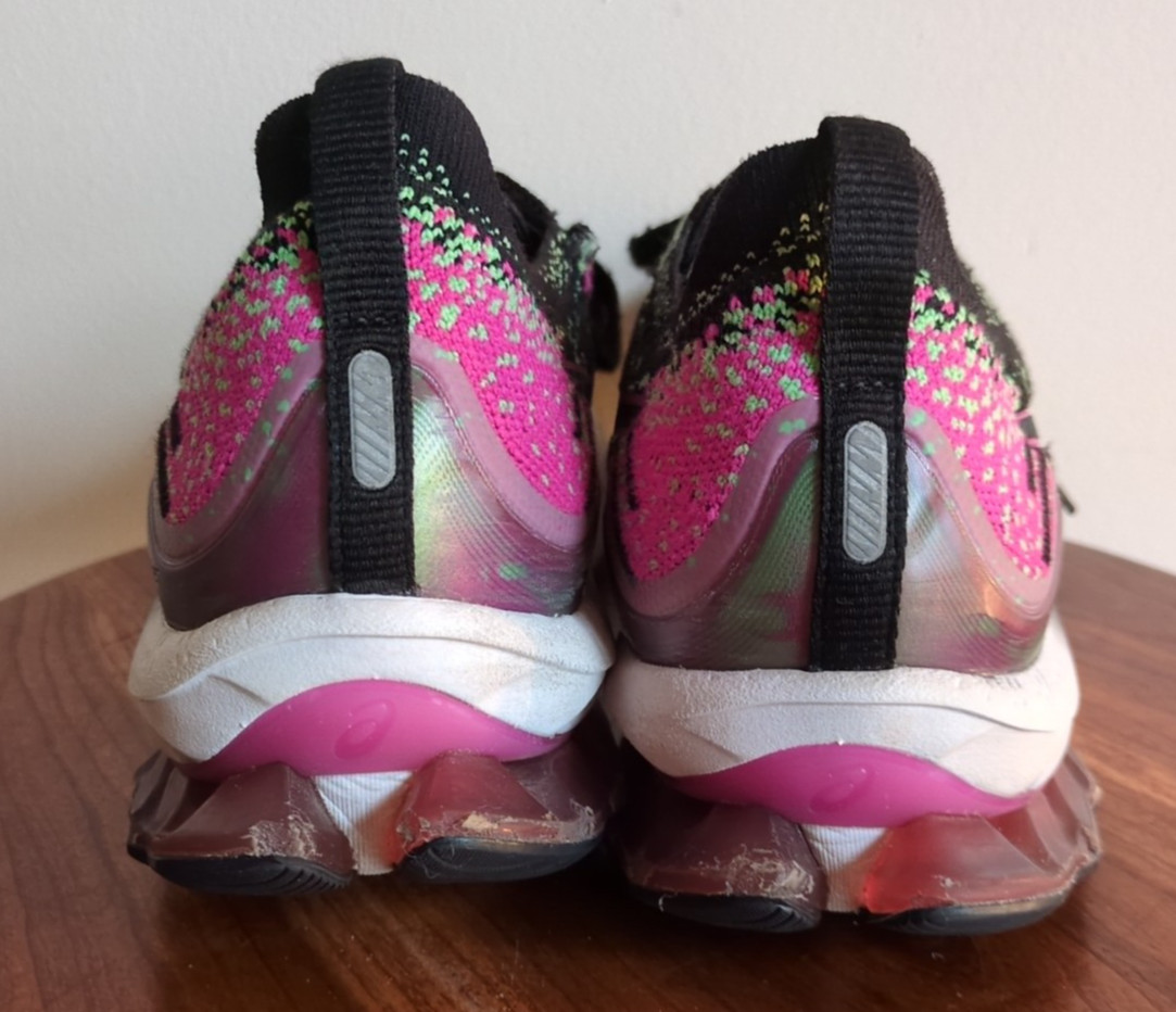 Asics Gel-Kinsei FF Blast Womens Size 9.5 Black Pink Rave Athletic Running Shoes