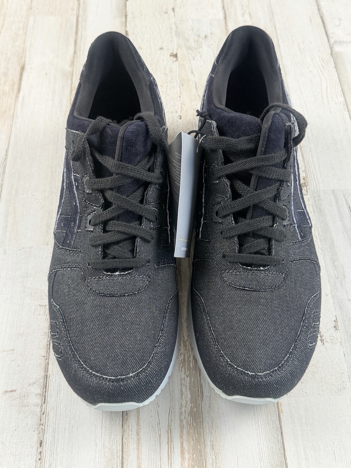Asics Gel-Lyte III Made in Japan Black Denim Mid Grey H7ZNQ-9690 Size 8.5 NIB