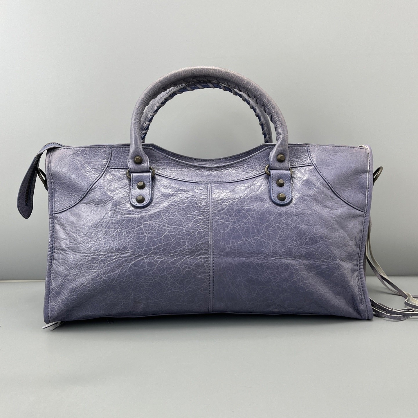 Balenciaga Pre-Owned Authentic Luxury Handbag Purple 42*22*17cm