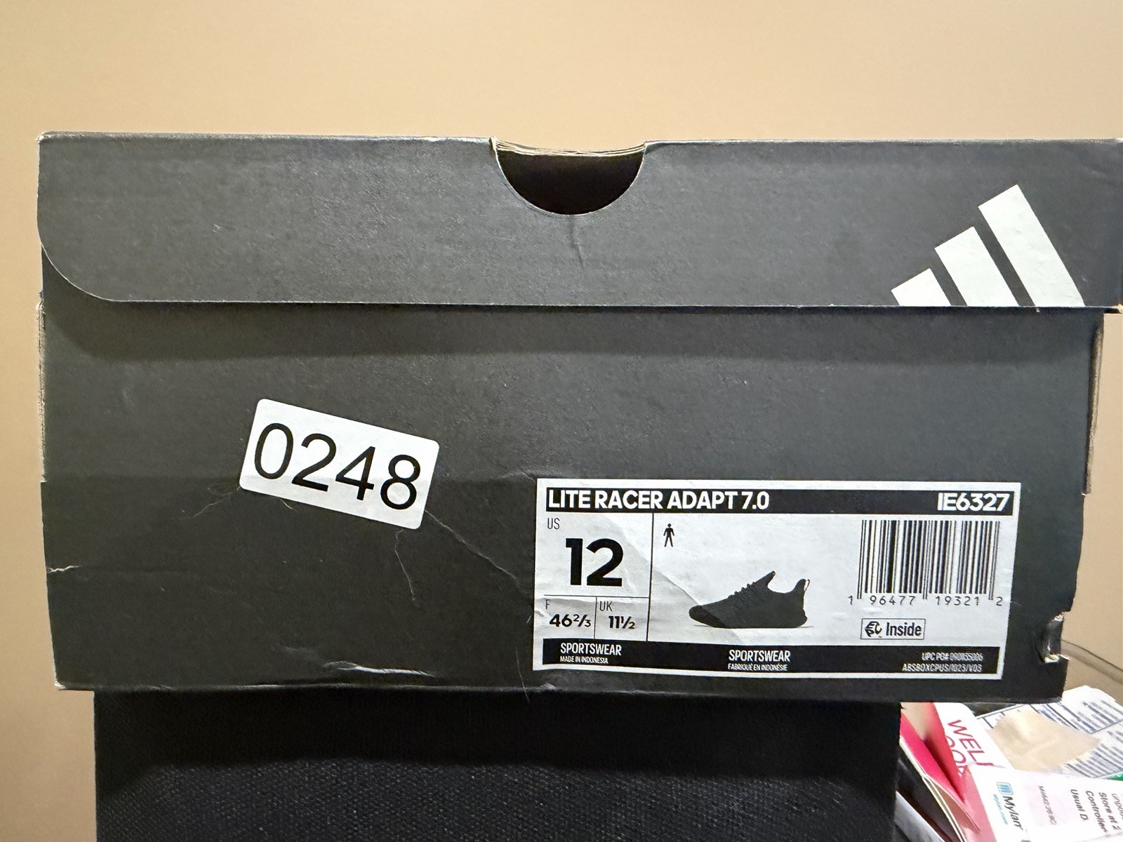 adidas Lite Racer Adapt 7.0 Men’s Low Top Slip-On Sneakers Black/Grey IE6327
