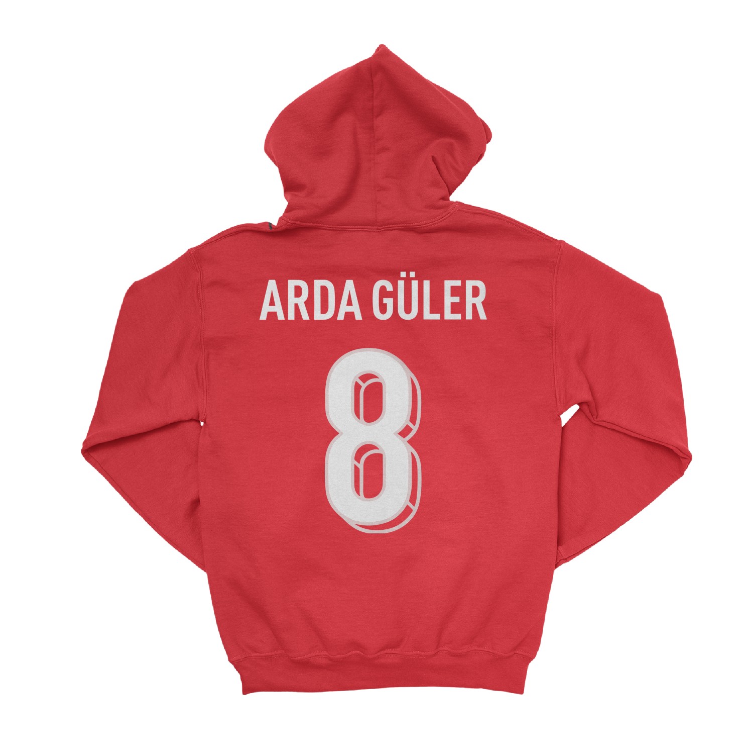 Turkiye Pride Arda Guler 8 Two-Sided Jersey Style Unisex Hooded Sweatshirt