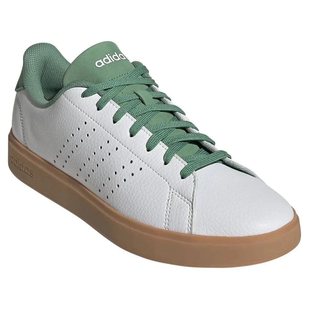 Adidas Advantage 2.0 Casual Tennis Shoes White Green Gum IG9172 Mens Size
