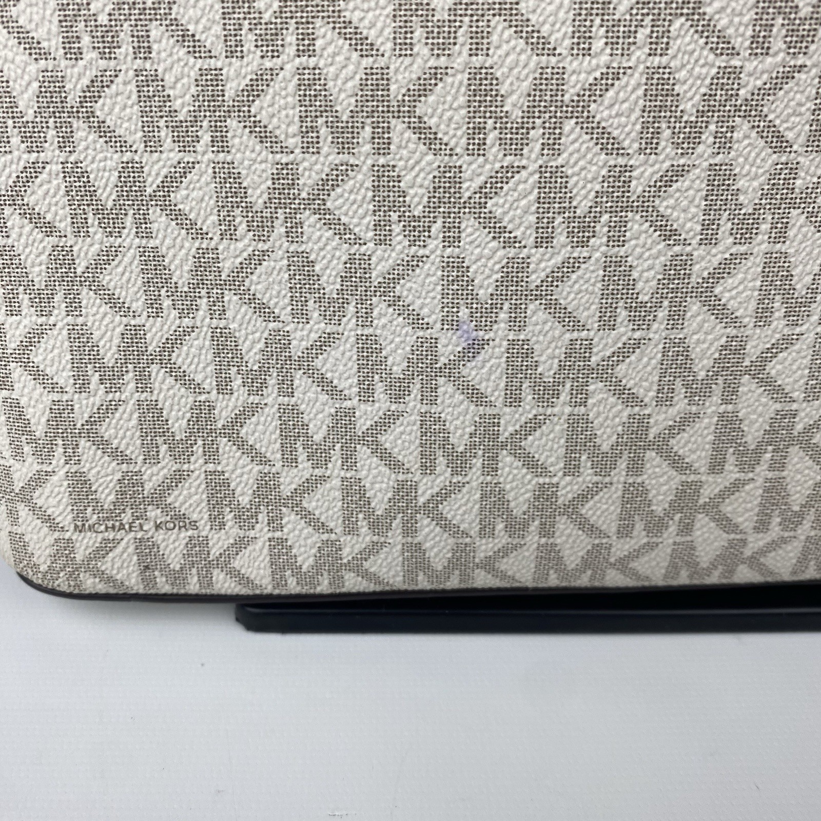 Michael Kors Mercer Logo and Leather Accordion Crossbody Bag Pink Medium