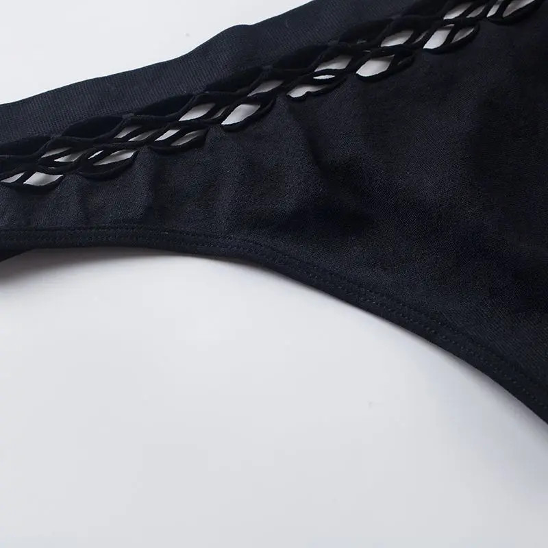 Fishnet Thong Panties Women’s Low Rise Hollow Out Seamless Stretch Comfort Fit