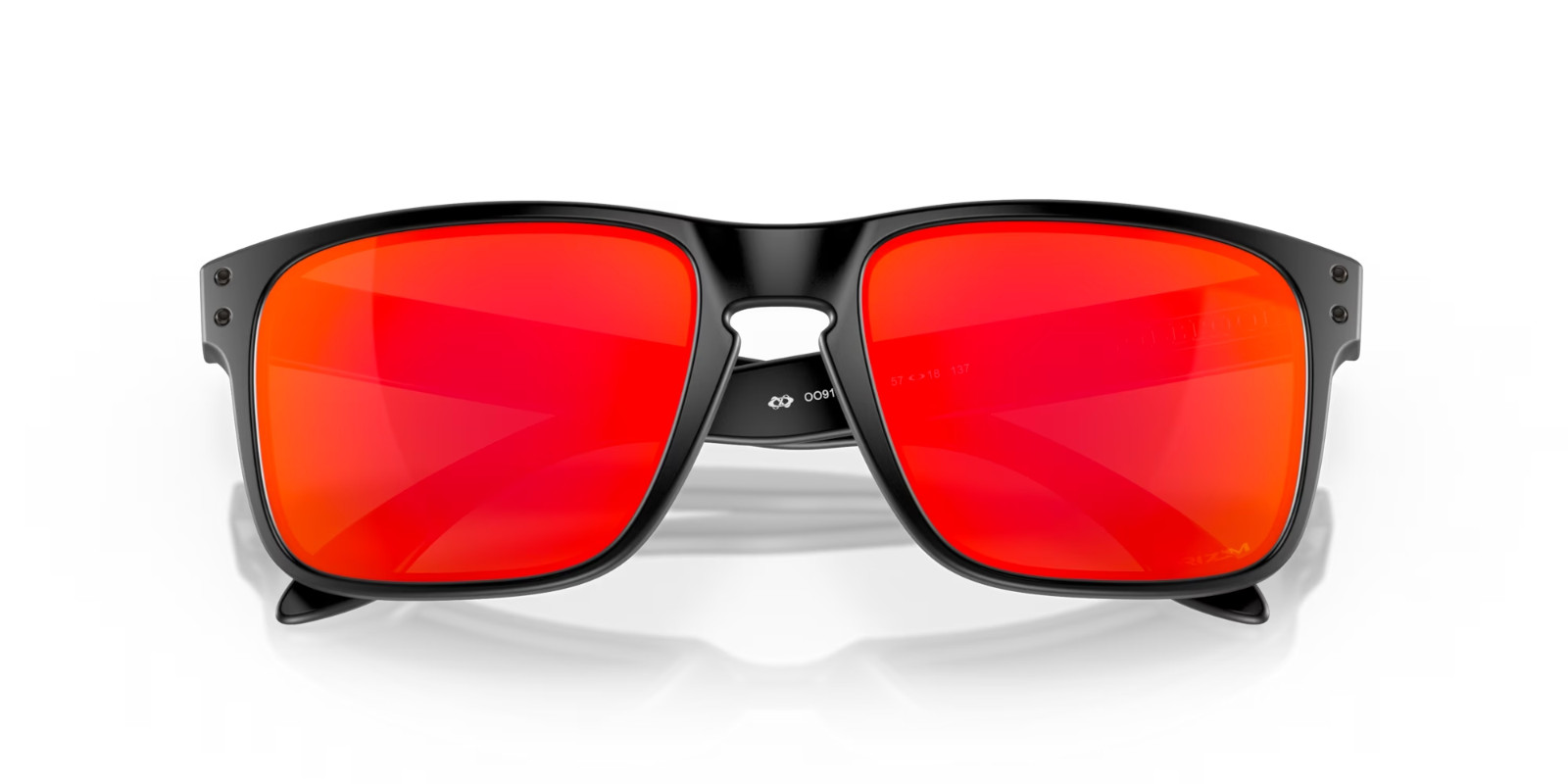 Oakley Holbrook Sunglasses OO9102-E255 Matte Black Frame W/ PRIZM RUBY Lens