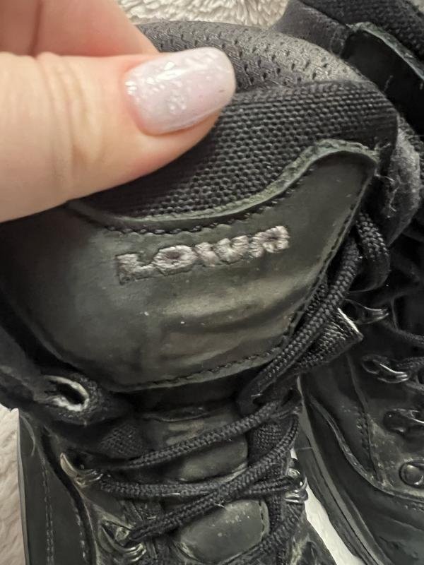 Men Lowa Boots Black Leather 43