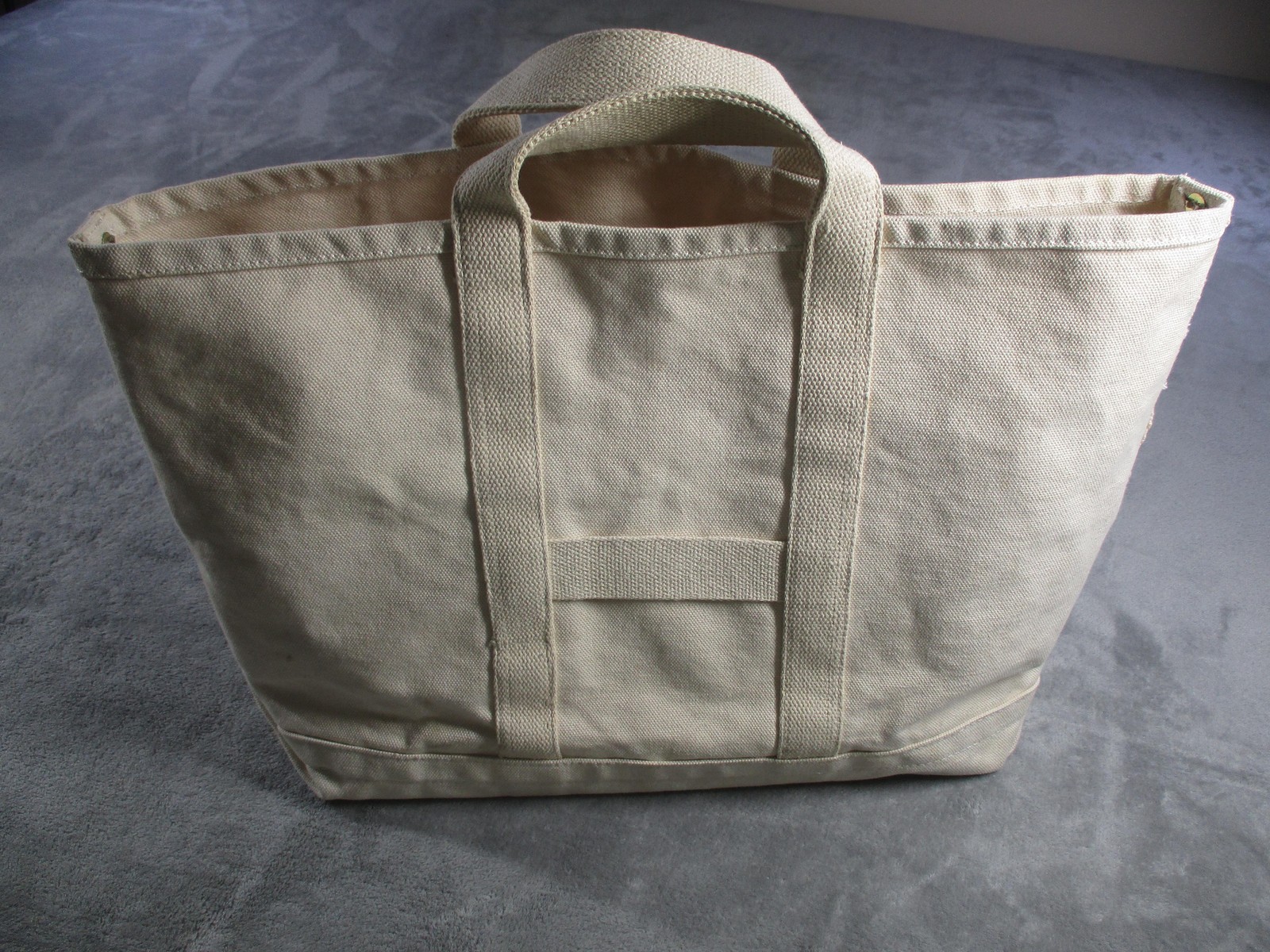 Florida Coast Tote Bag Unisex Large Beige Canvas Bottom Studs Beach Travel