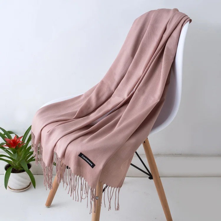 Womens Mens 100% Cashmere Scotland Oversized Blanket Wool Scarf Shawl Wrap Solid