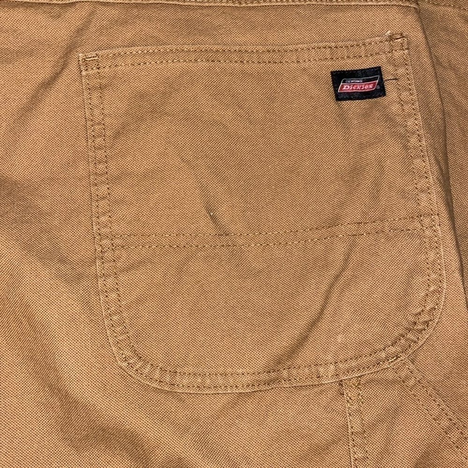 Dickies Men’s Relaxed Fit 7-Pocket Duck Jean Pants 100% Cotton Carpenter Brown
