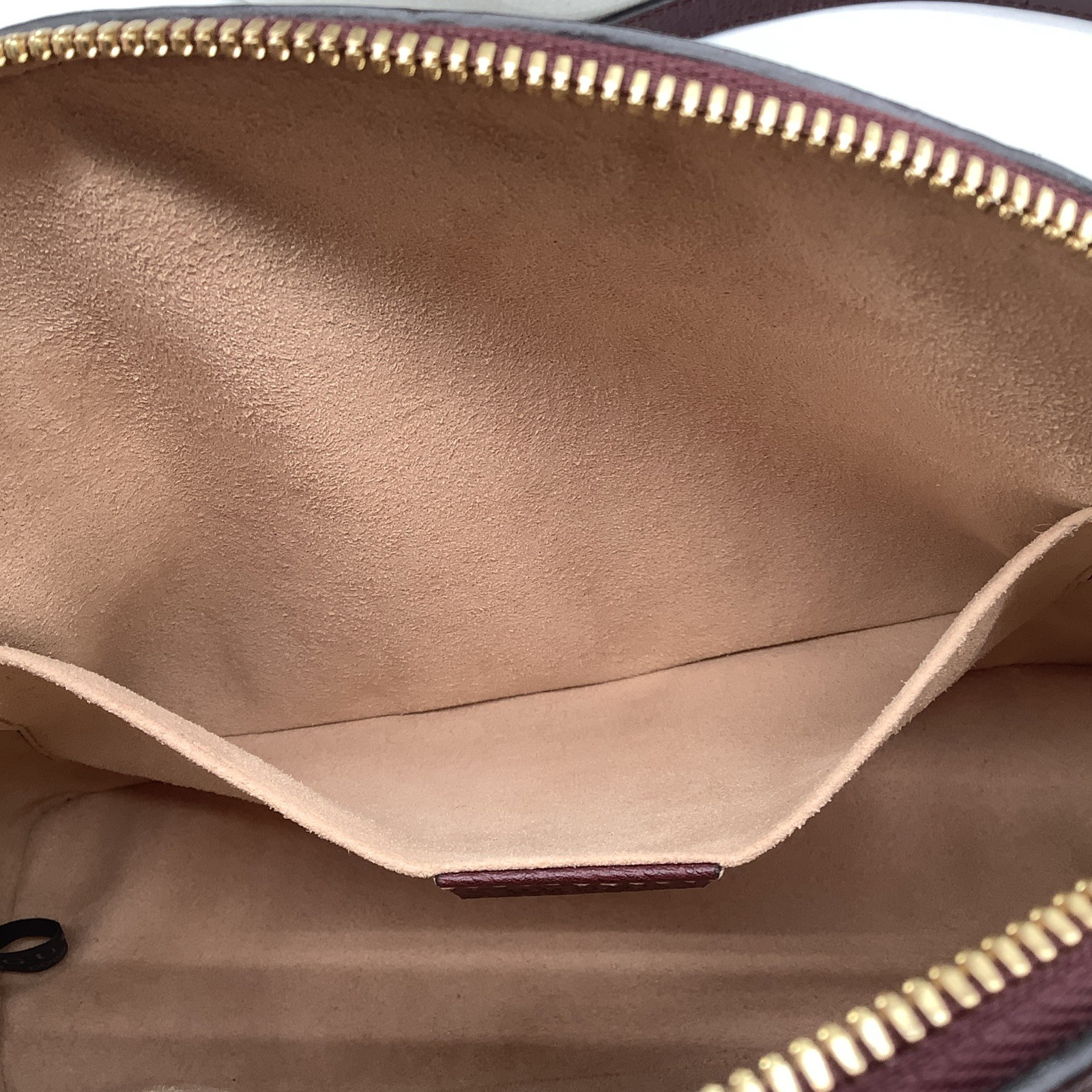 GUCCI Ophidia Dome Small Gold Maroon Leather Shoulder Bag Handbag Purse
