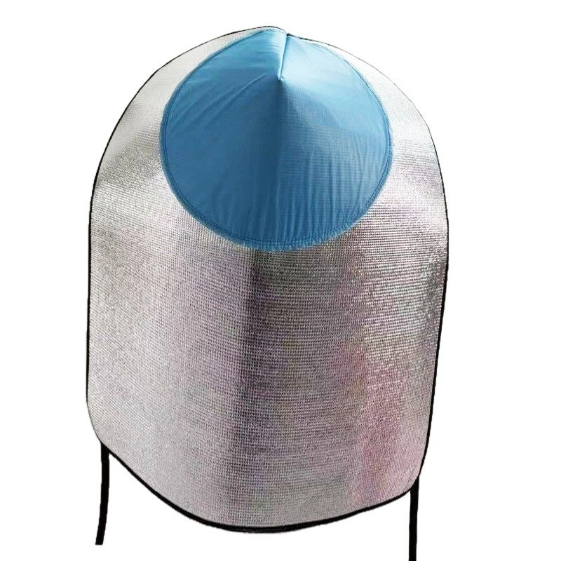Sun & Rain Protection Hooded Cape – Breathable UV Hat for Farming/Gardening