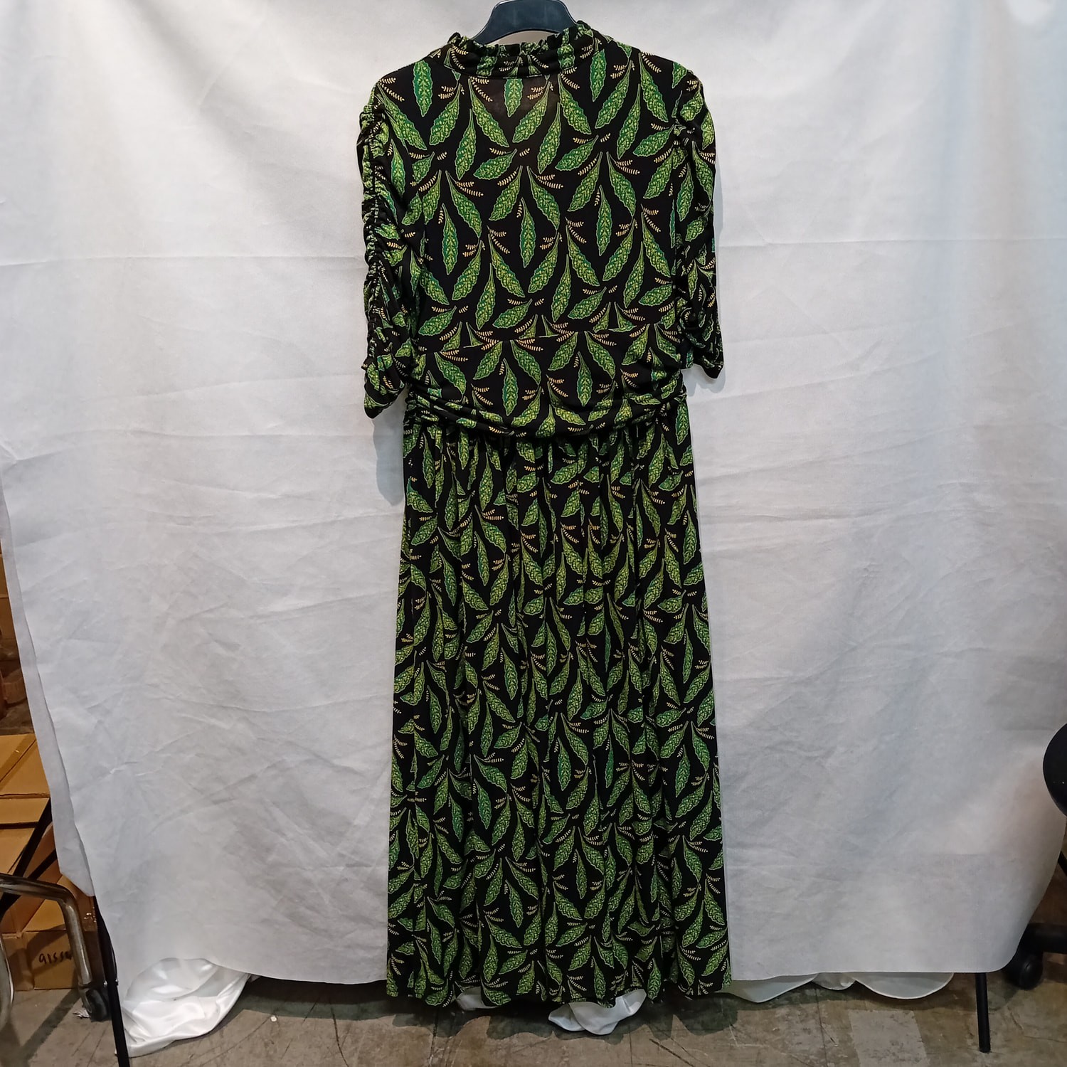 Jolie Moi Leaf Print Maxi Dress – Size 14 / EU 42