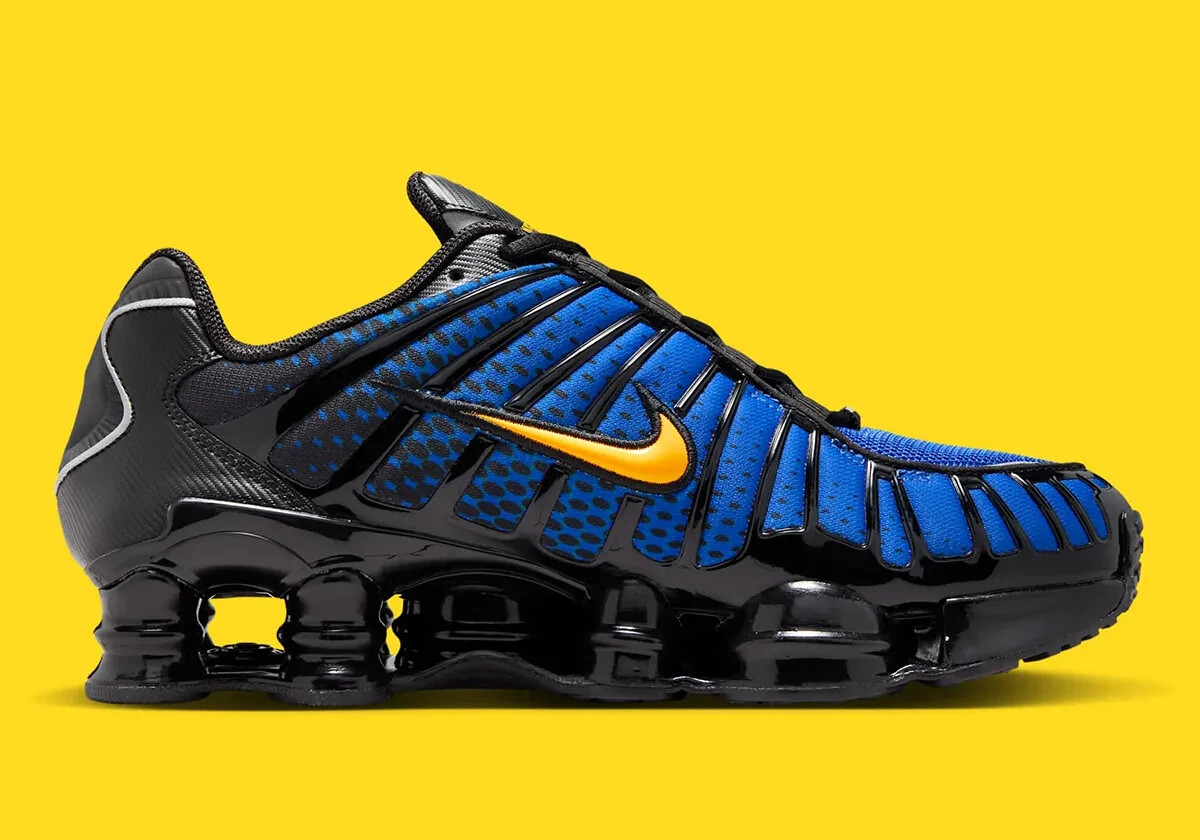Nike Shox TL Black Lyon Blue Varsity Maize IB7670-001 Men’s Sizes NEW
