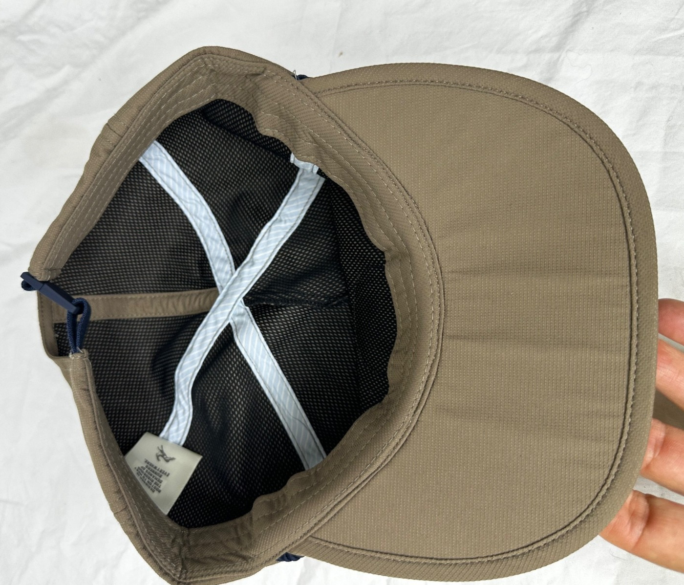 Tracksmith Wottle Cord Hat Walnut Brown Amateur Athletics Patch Flat Brim Run