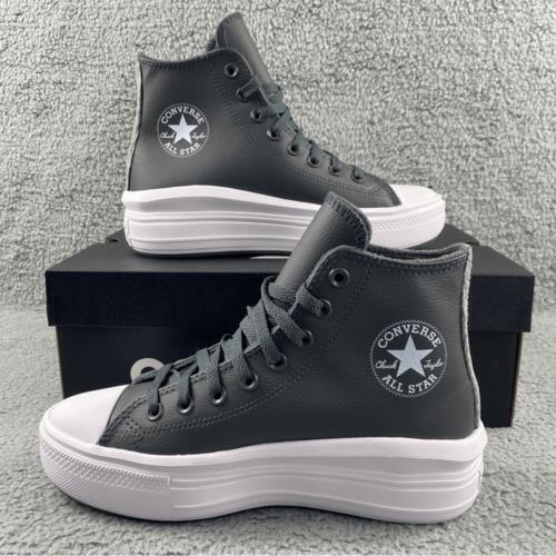 NEW Converse Chuck Taylor All Star Move Hi Iron Grey Platform Women’s 8.5 Grey