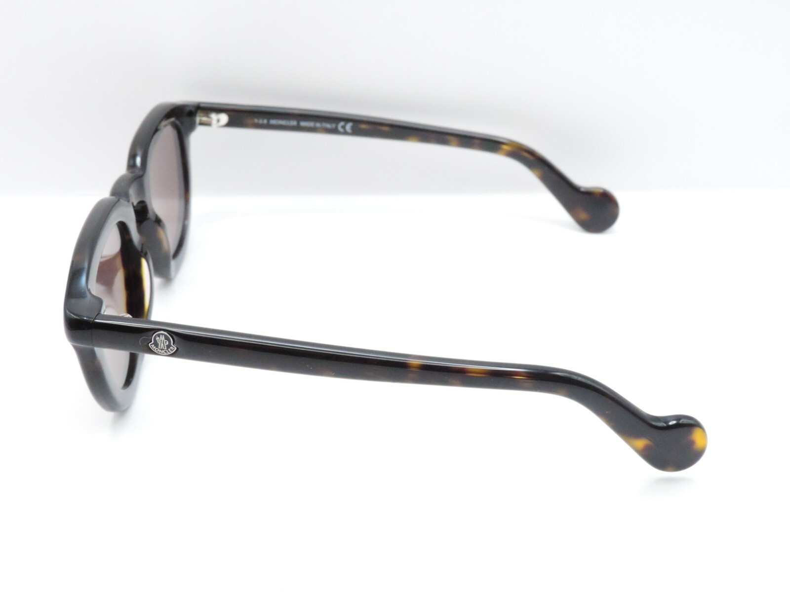 MONCLER ML 0079 52J SUNGLASSES BROWN TORT. 48-25-145 USED*