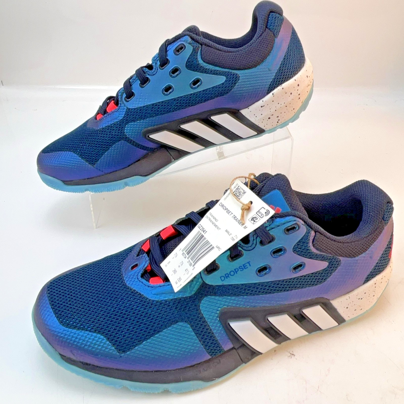 Adidas Dropset Trainer Shoes Mens Size 8 Blue Training Gym Sneakers GZ2941