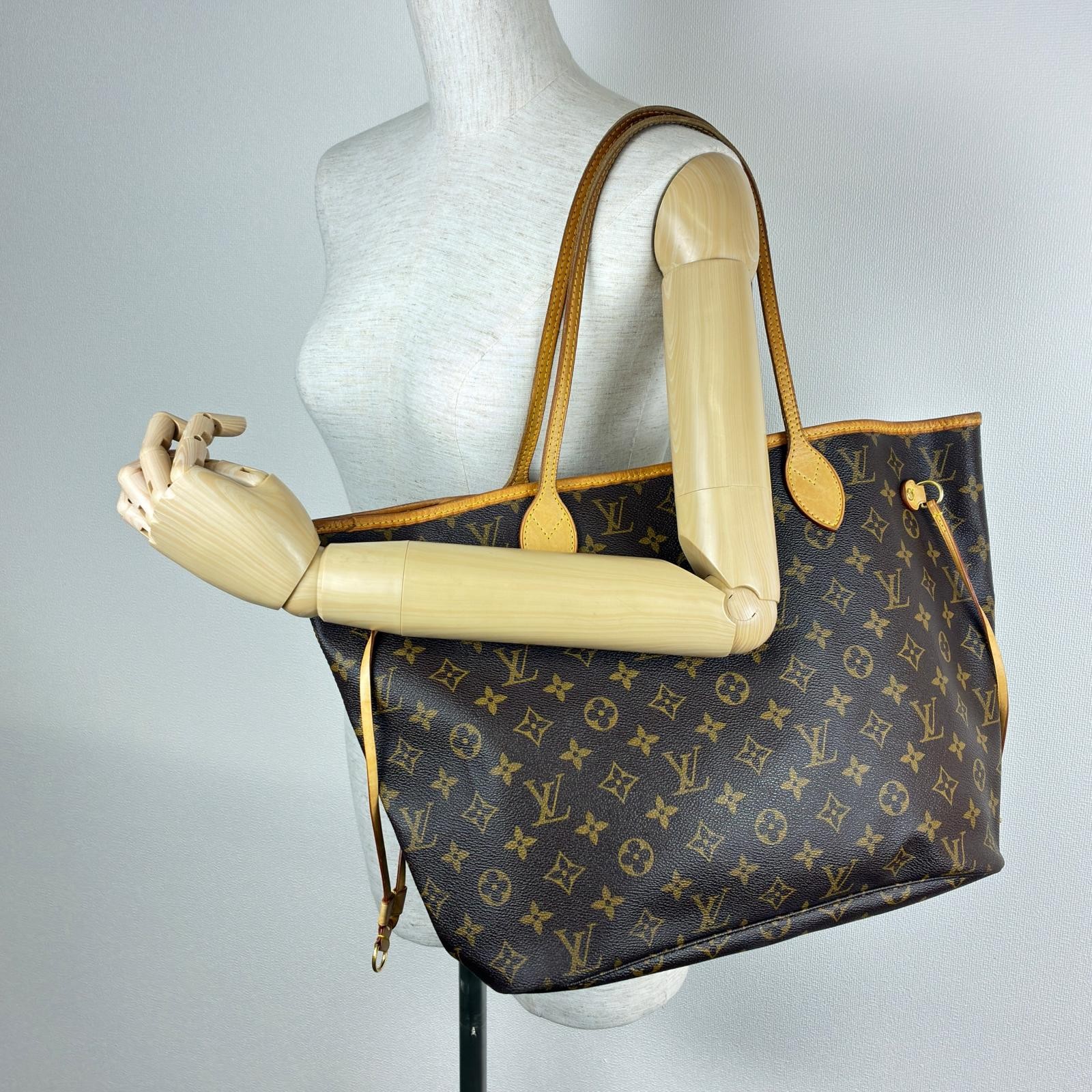LOUIS VUITTON Neverfull MM Tote Bag M40156 Monogram canvas Brown