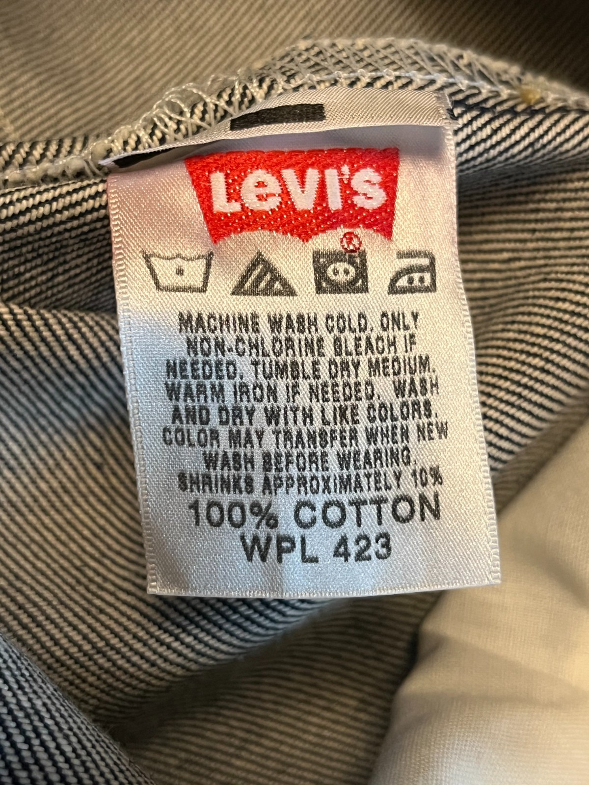 LEVI’S NEW 501 SHRINK-TO-FIT BUTTON FLY JEANS ROCKABILLY VINTAGE STYLE 34W x 29L