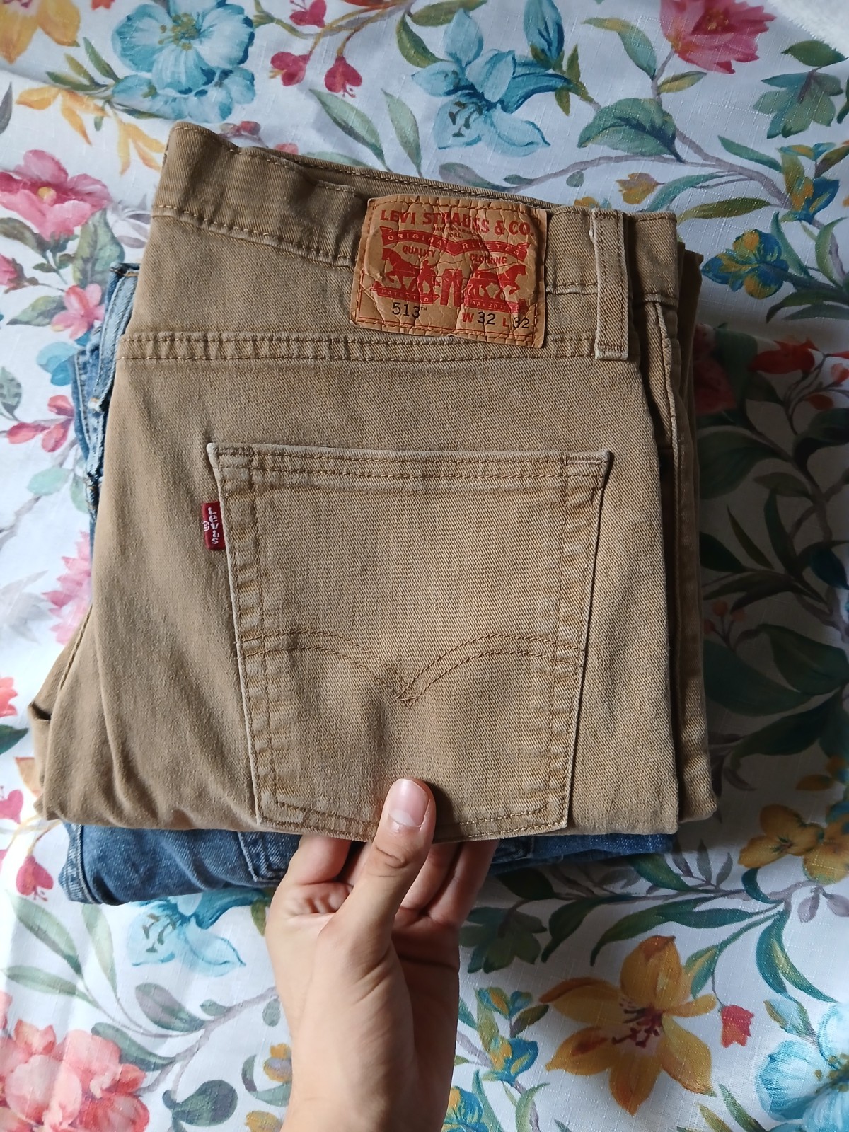 Levi’s 2-Pair Men’s 500 Series Straight Leg Denim Jeans Blue/Beige 5-Pocket