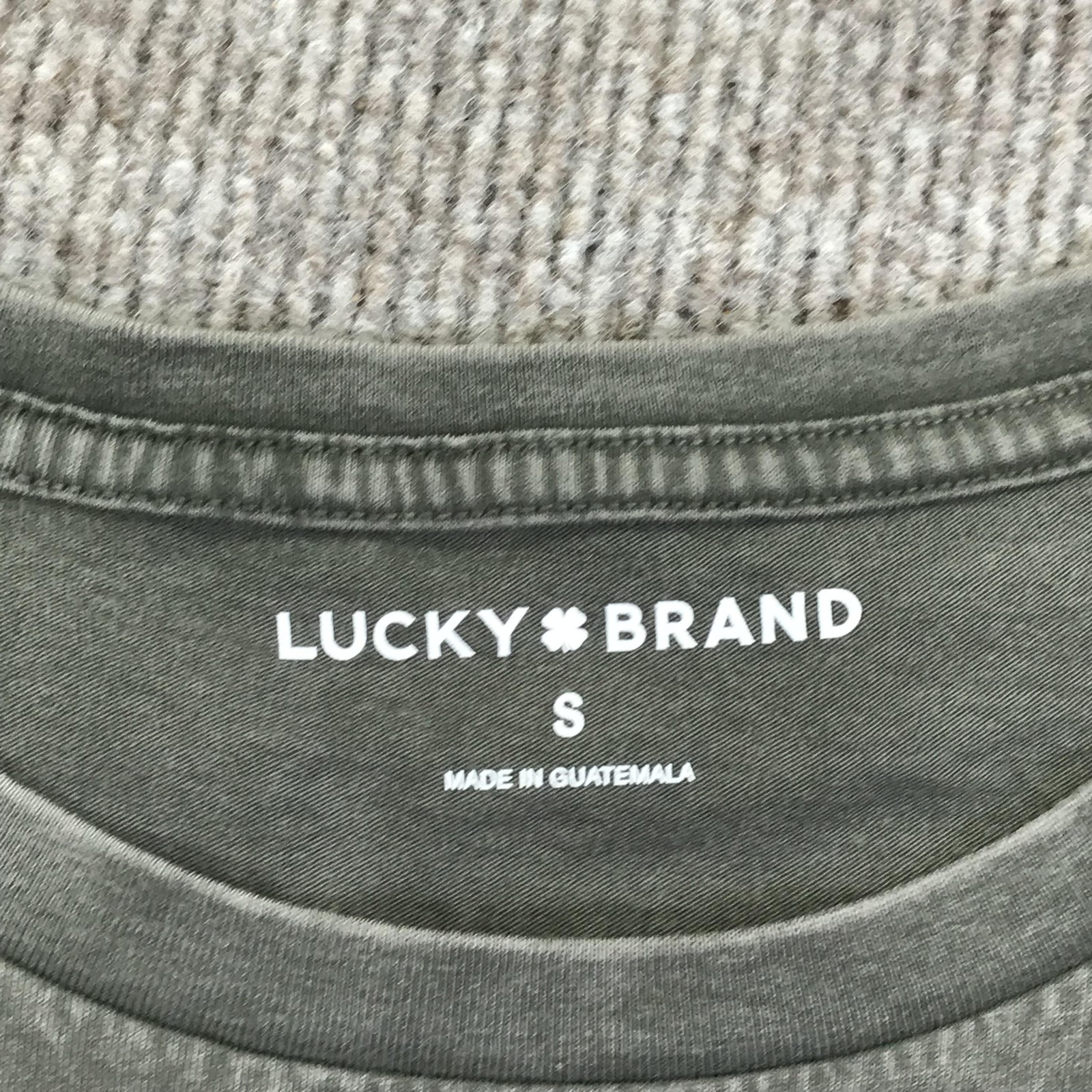 Lucky Brand Shirt Womens Small Gray Celestial Sun Moon Mandala Graphic Tee NWT