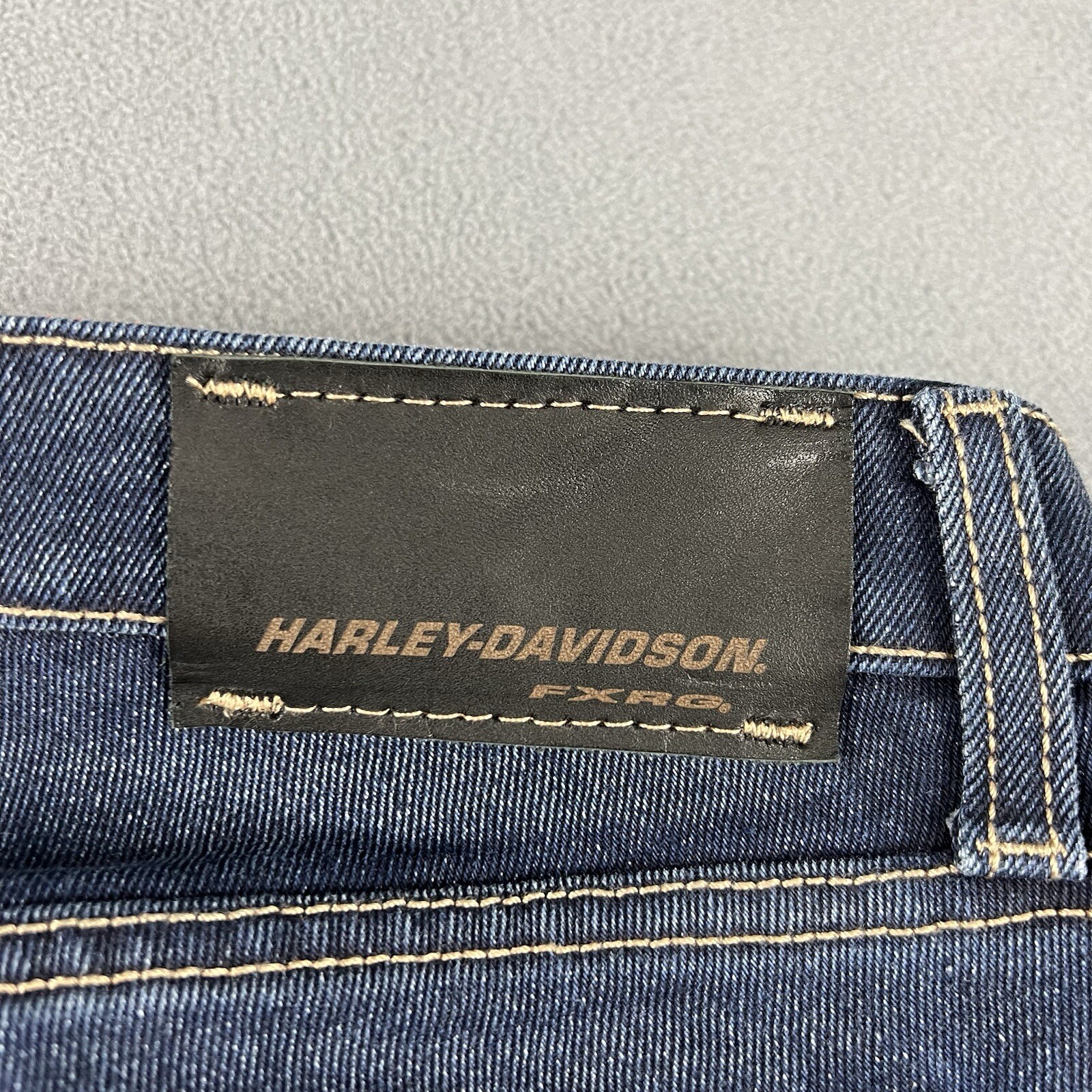 Harley Davidson Pants Womens 29X32 Blue Armalith FXRG Mid Rise Motorcycle Jeans